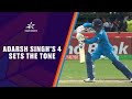 Adarsh Singh Gets Team Indias Chase Rolling | ICC U19 Mens World Cup Final