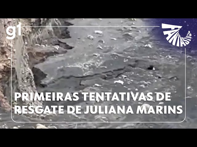 Fantástico: imagens inéditas revelam primeiras tentativas de resgate de Juliana Marins