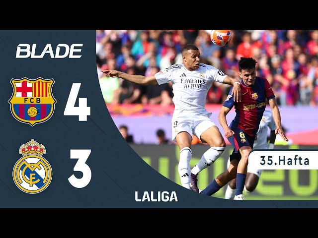 MUHTEŞEM MAÇ🔥 Barcelona - Real Madrid (4-3) - Maç Özeti - LaLiga 2024/25