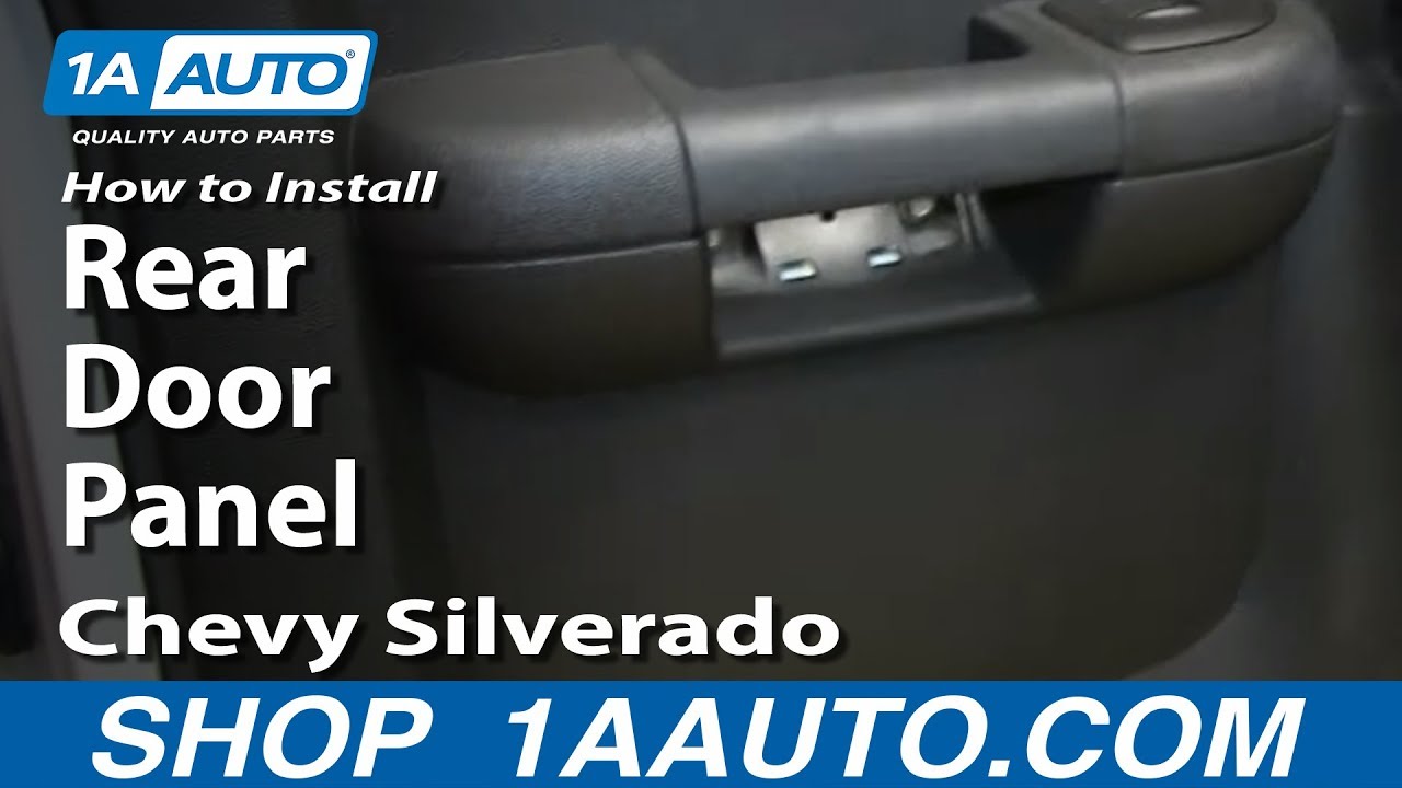 How To Install Remove Rear Door Panel 2007-13 Chevy ... 2002 ford f450 fuse panel diagram 