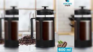 Pratinjau video produk One Two Cups French Press Plunger Coffee Maker Pot 600ml - FN35