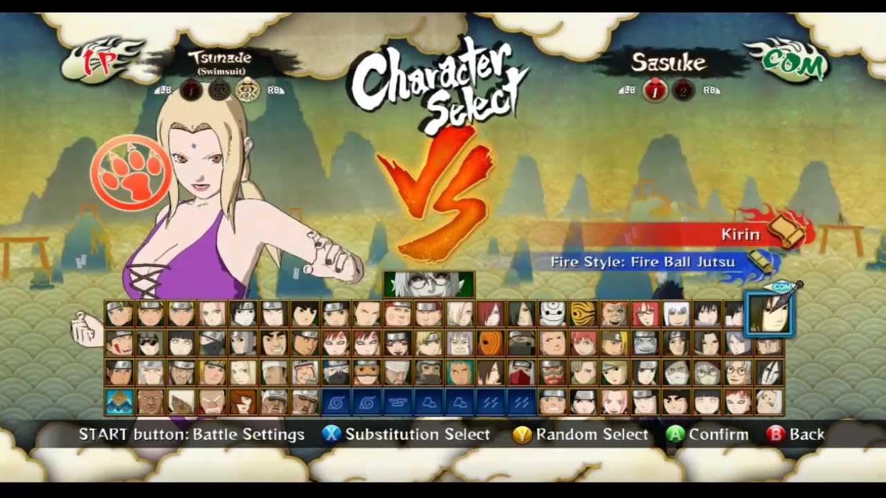 Naruto Shippuden Ultimate Ninja Storm 3 Full Burst Dlc Tsunade Bikini Vs Ino Bikini Youtube