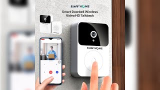 Pratinjau video produk TaffHOME Bel Rumah Smart Doorbell Wireless Video HD Talkback - X9