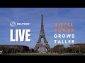 LIVE: Eiffel Tower in Paris grows taller