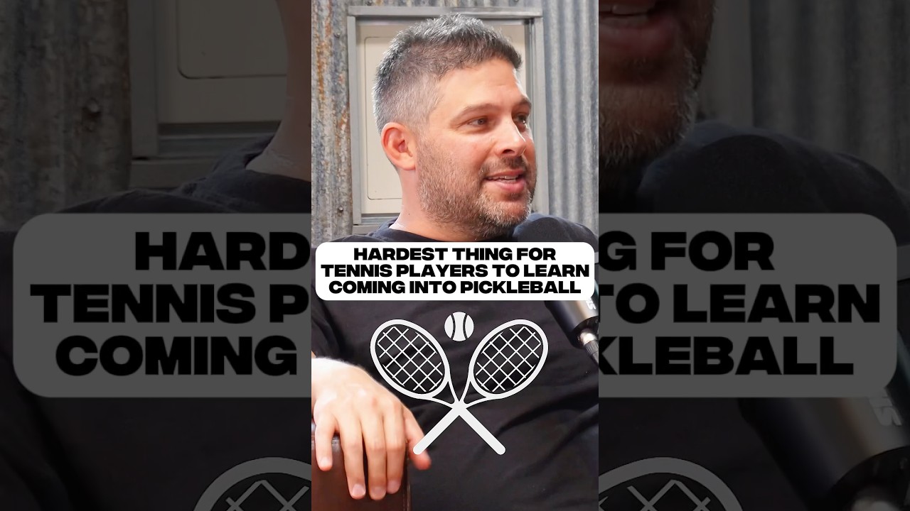Hardest thing for tennis players to learn coming into pickleball