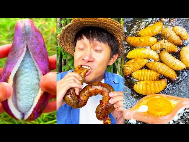 Is this eggplant or banana?| Chinese Mountain Forest Life And Food #MoTiktok #Fyp