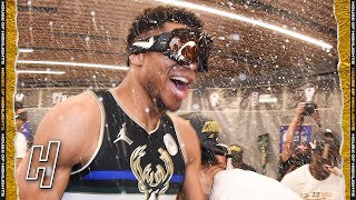 Milwaukee Bucks Locker Room Celebration | 2021 NBA Champions