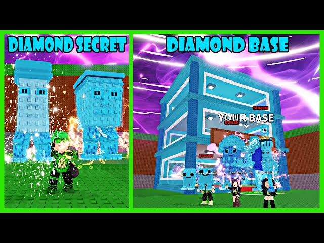 Aku Mencuri Semua Secret Diamond & Merubah Markasku Jadi Full Diamond - Roblox Steal A Brainrot
