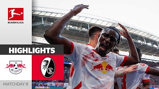 Leipzig Decide Top-Match! | RB Leipzig — SC Freiburg 3-1 | Highlights | Matchday 8 – Bundesliga