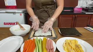 cách làm cơm cuộn( sushi)