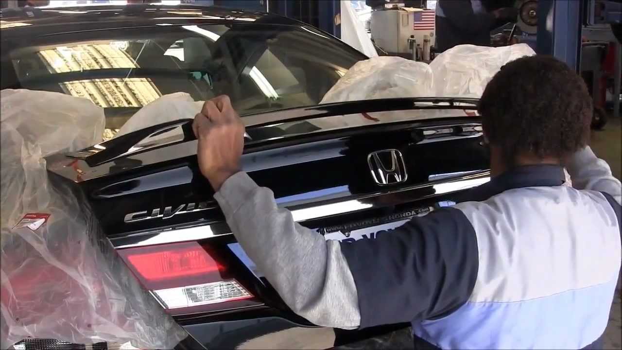 How to install a spoiler on a honda civic #3