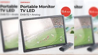 Pratinjau video produk Taffware Portable Monitor TV LED Color 15.4 Inch DVB-T2 Analog - D16