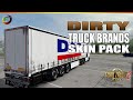 Dirty Truck Brands Skin Pack For Scs Tautliner v1.1