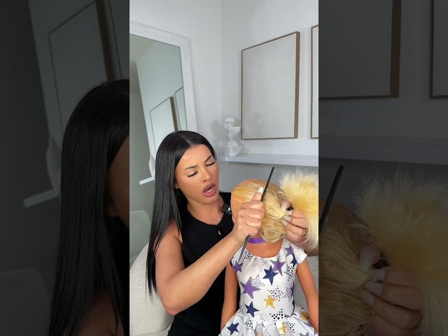 Oyuncak BEBEK SAÇI Yapan Kuaför💕👱‍♀️