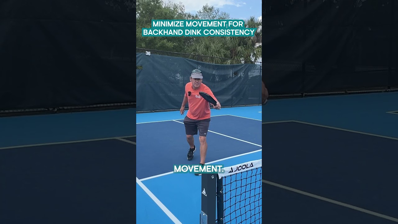 Minimize Movement for Backhand Dink Consistency