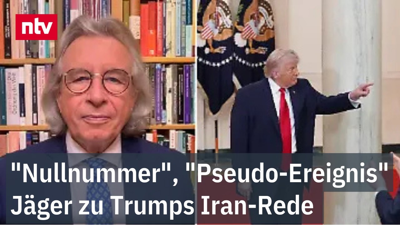 Jäger zerlegt Trump-Rede: "ganz schlecht - sieht man an einem Detail" | ntv