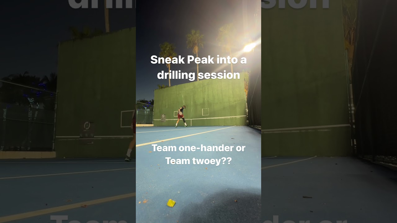 Team one-hander or Team twoey?