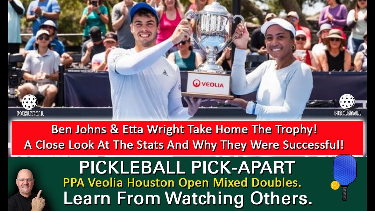 Pickleball! PPA Veolia Houston Open Championship. Johns/Wright vs Bar/Pisnik. Statistical Breakdown!