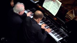 Emanuel Ax, Anna Polonsky, and Orion Weiss play Brahms and Schumann