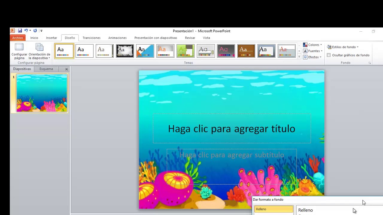 Como poner una imagen de fondo en powerpoint