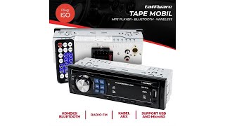 Pratinjau video produk Taffware Tape Audio Mobil MP3 Player Bluetooth Wireless ISO Plug - MP3-S210L