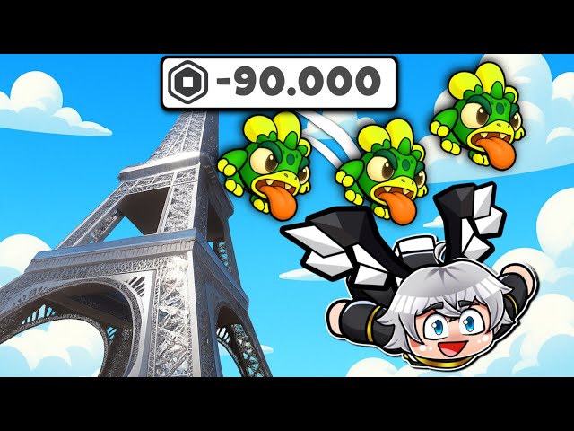 Habisin 90.000 Robux Buka EGG OVERPOWERED di Climb and Jump Tower
