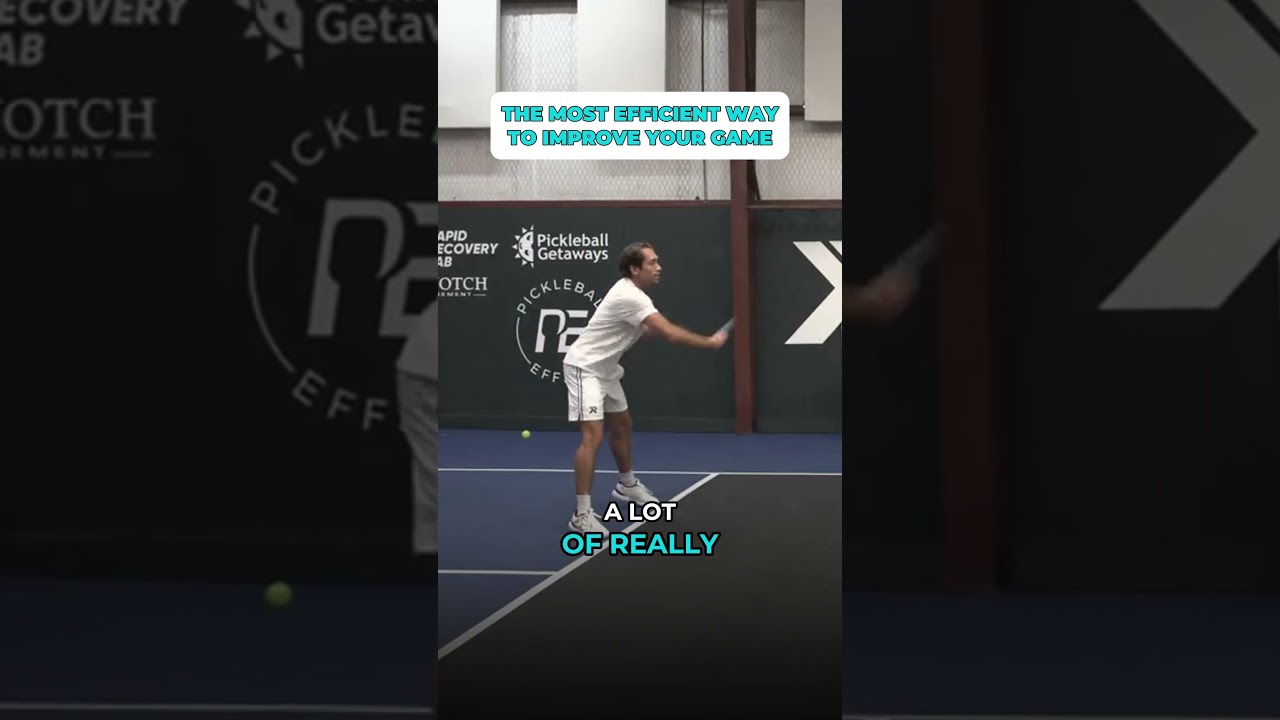 The fastest way to improve your game isn’t more matches—it’s focused reps 🎯⁠ #pickleball