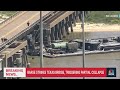 Barge strikes Texas bridge, triggering partial collapse  - 01:06 min - News - Video