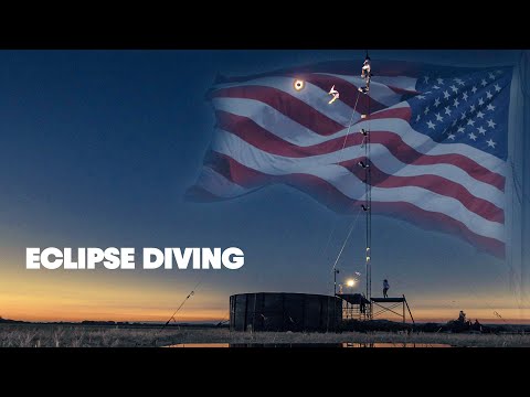 A high dive during The Great American Eclipse.