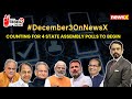 #December3OnNewsX |  Counting For 4 State Assembly Polls To Begin | Election Result 2023