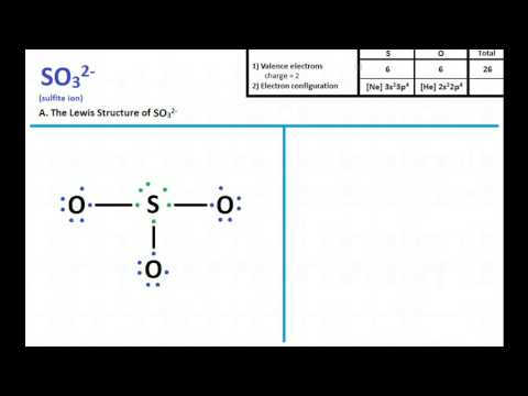 SO3 2- : Lewis Structure and Molecular Geometry - YouTube
