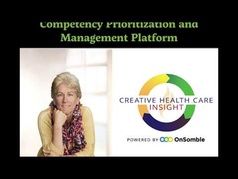 Donna Wright explains in under 2 minutes why OnSomble and CHCM partnered to create an innovative Competency Prioritization and Management Platform. Donna Wright explains in under 2 minutes why OnSomble and CHCM partnered to create an innovative Competency Prioritization and Management Platform.