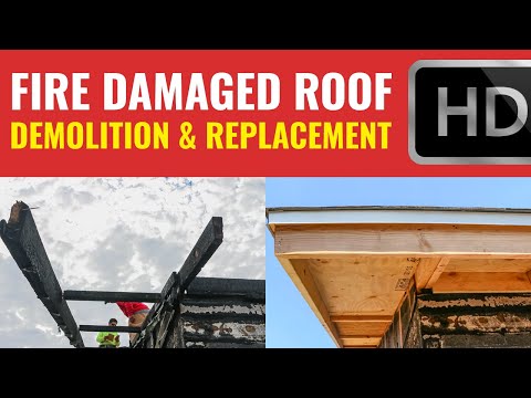 Fire Damaged Roof Repair and Replacement