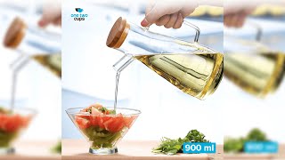 Pratinjau video produk One Two Cups Botol Minyak Borosilicate Glass Oil Pot 900ml - S2079