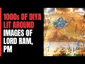 Ram Mandir Inauguration I Ayodhya Shines As Thousands Of Diyas Lit Around Images Of Lord Ram,PM