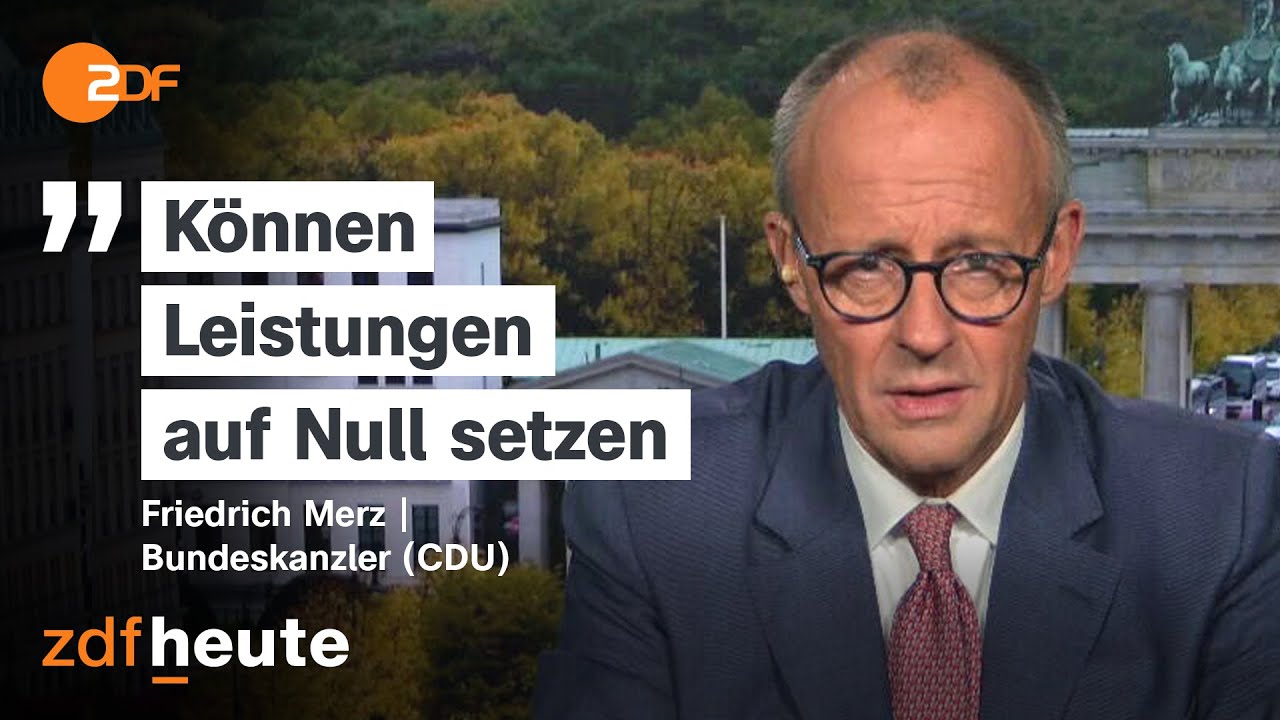 Strengere Sanktionen: Kanzler Merz verteidigt Bürgergeld-Reform | heute journal