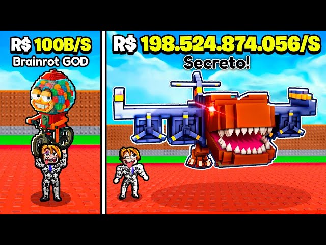 USEI SORTE ADMIN PARA DESBLOQUEAR TODOS OS NOVOS BRAINROTS NO ROBLOX (Roube um Brainrot)