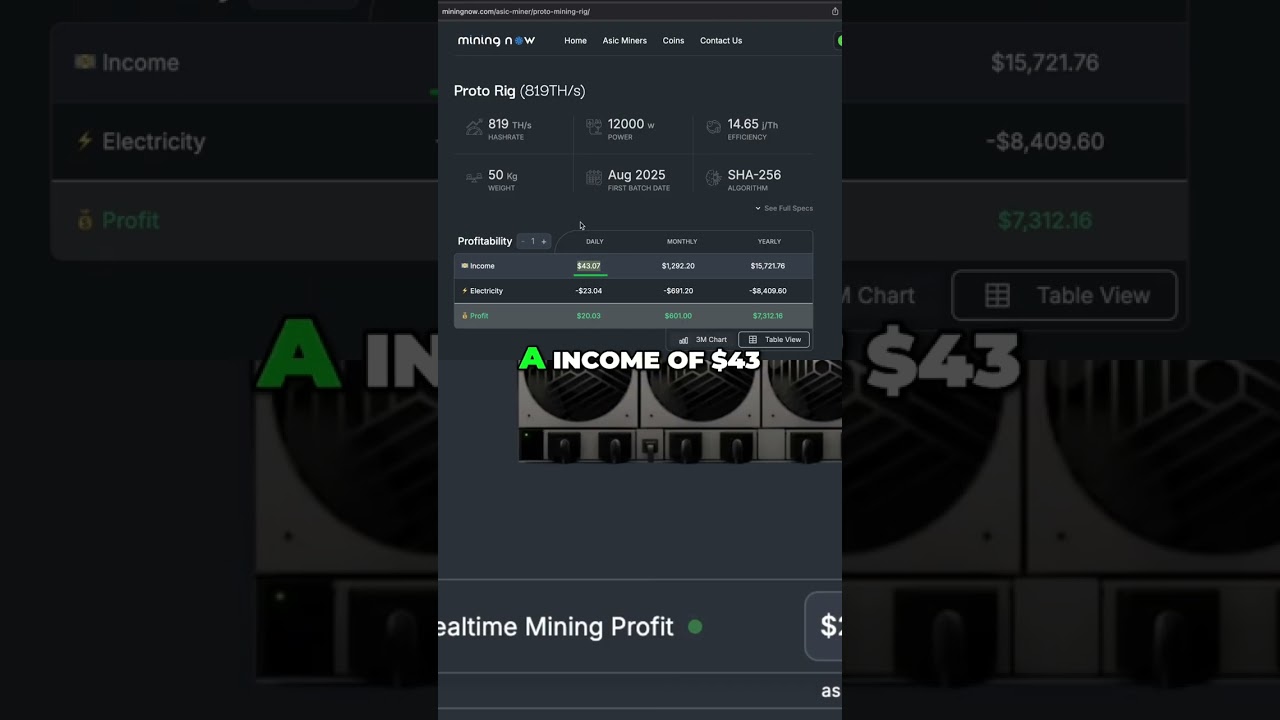 Mining Rig Showdown: Proto Rig vs. Bitdeer SealMiner - Which Wins? shorts
