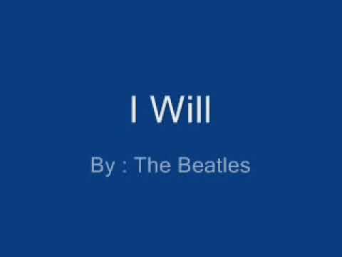 I Will ( with lyrics ) - The Beatles ( Cover by Bobit ).wmv