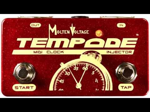 Molten Voltage - TEMPODE - MIDI Clock Injector for PedalBoard Guitar Effects v2