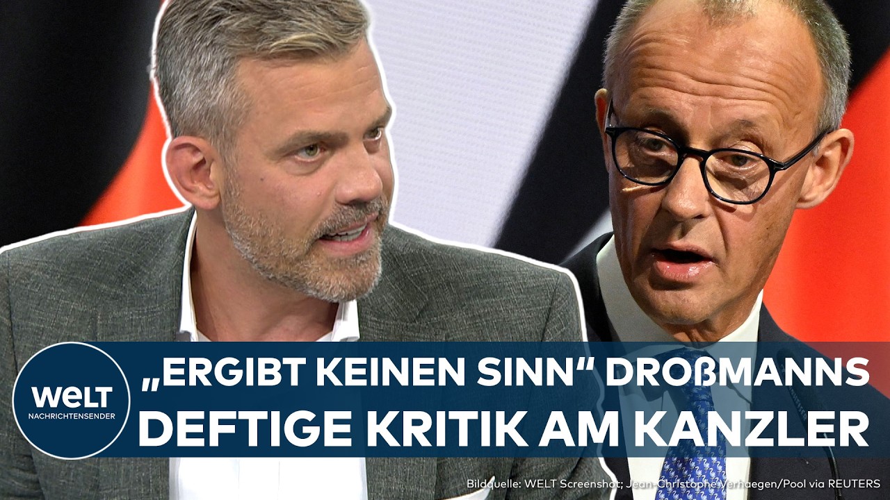 DEUTSCHLAND: "Das ist eine neue Form von Krieg" Droßmann warnt! Und teilt gegen Merz aus