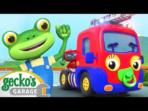 Firefighter Baby Truck‼️｜Gecko's Garage｜Funny Cartoon For Kids｜Learning Video For Toddlers