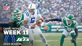 Indianapolis Colts vs. New York Jets | 2024 Week 11 Game Highlights