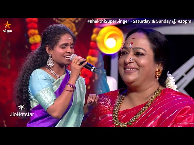 Glimpse of Sivappu selaiyile kaatchi tharuva Song by #Akila  🔥| Bakthi Super Singer | Episode Promo