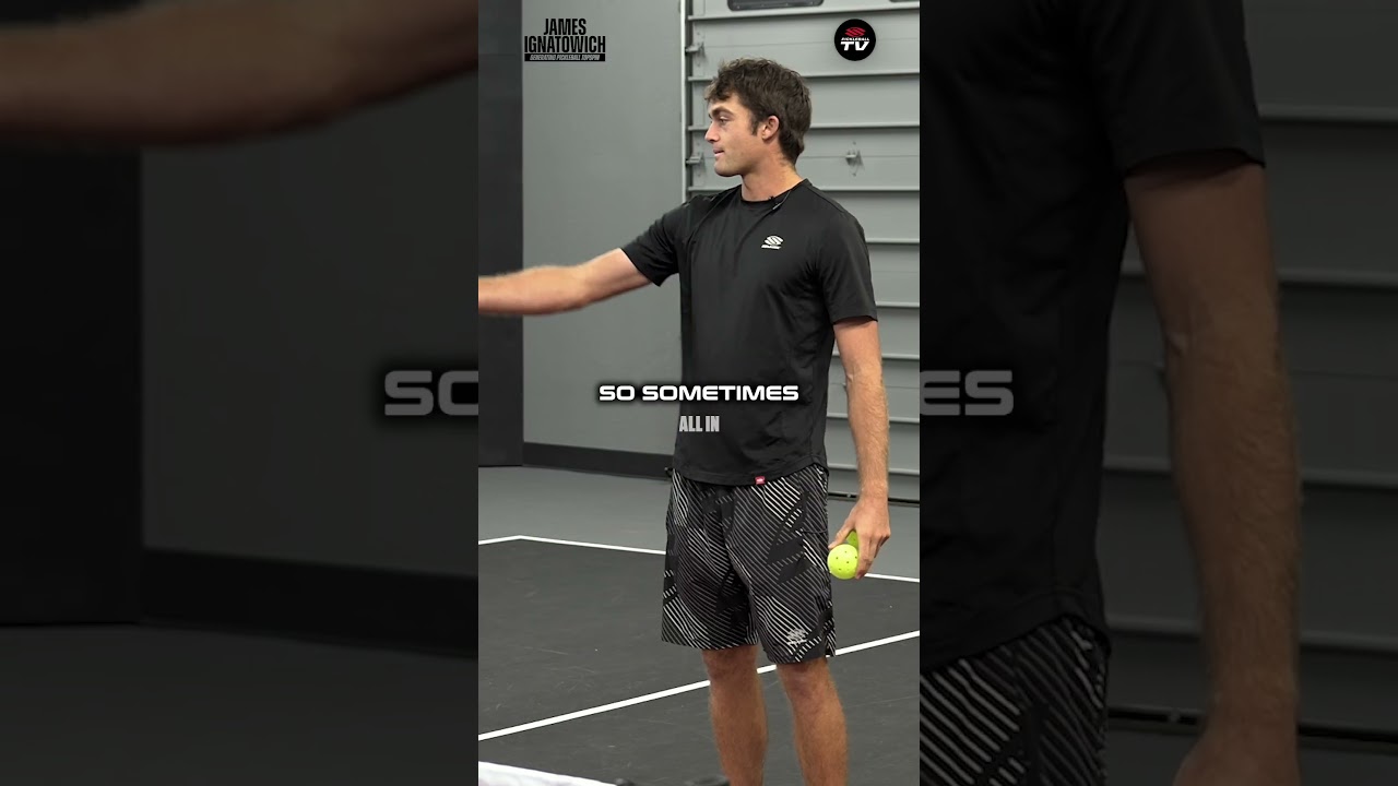 @JamesIgnatowich will teach you the crosscourt forehand dink 🫡 #pickleball #pickleballislife