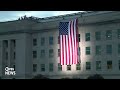 WATCH: Pentagon flag unfurled in tribute to 9/11 victims
