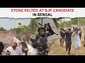 Lok Sabha Elections 2024 | Bengal BJP Candidate Forced To Run As Protesters Throw Stones