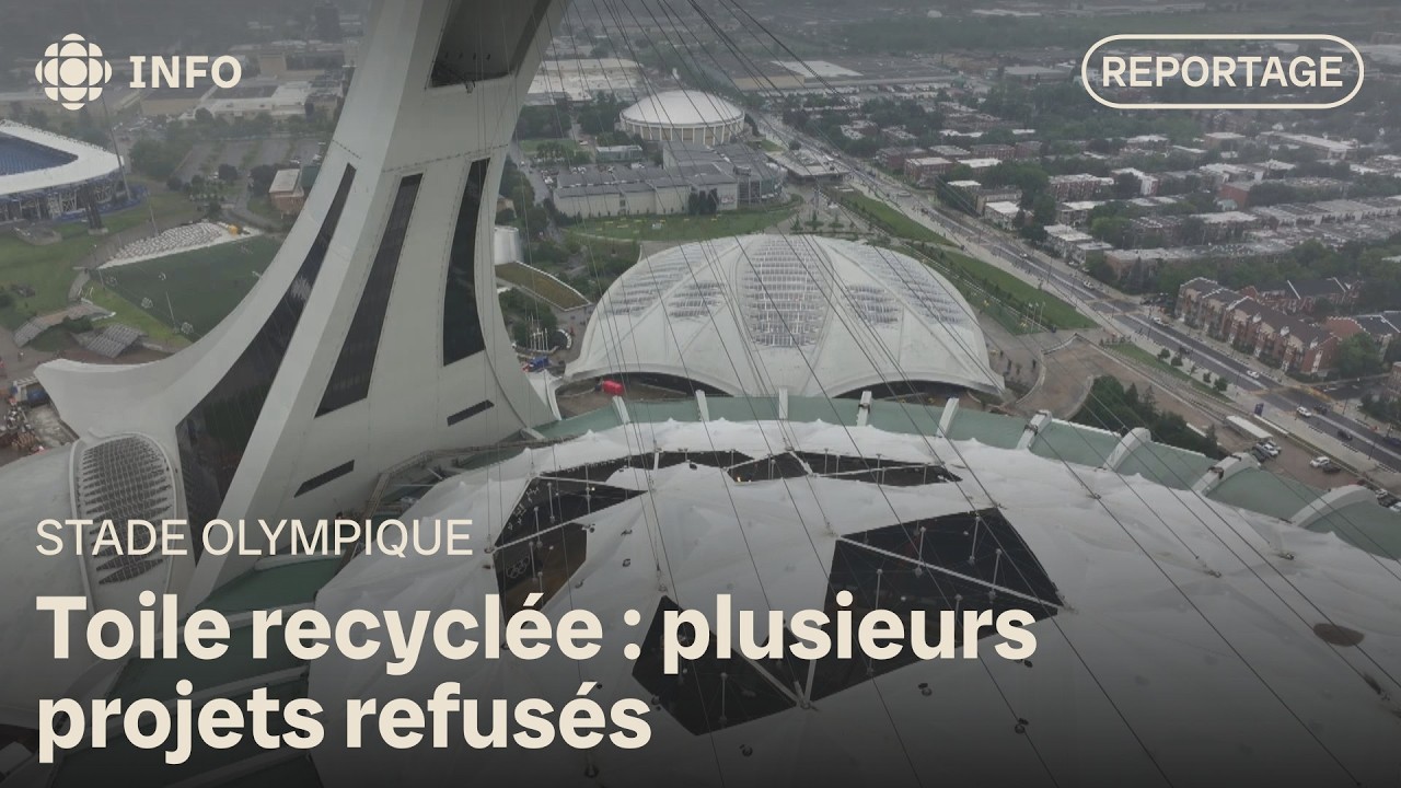 Une deuxième vie pour l’ancienne toile du stade olympique à Montréal