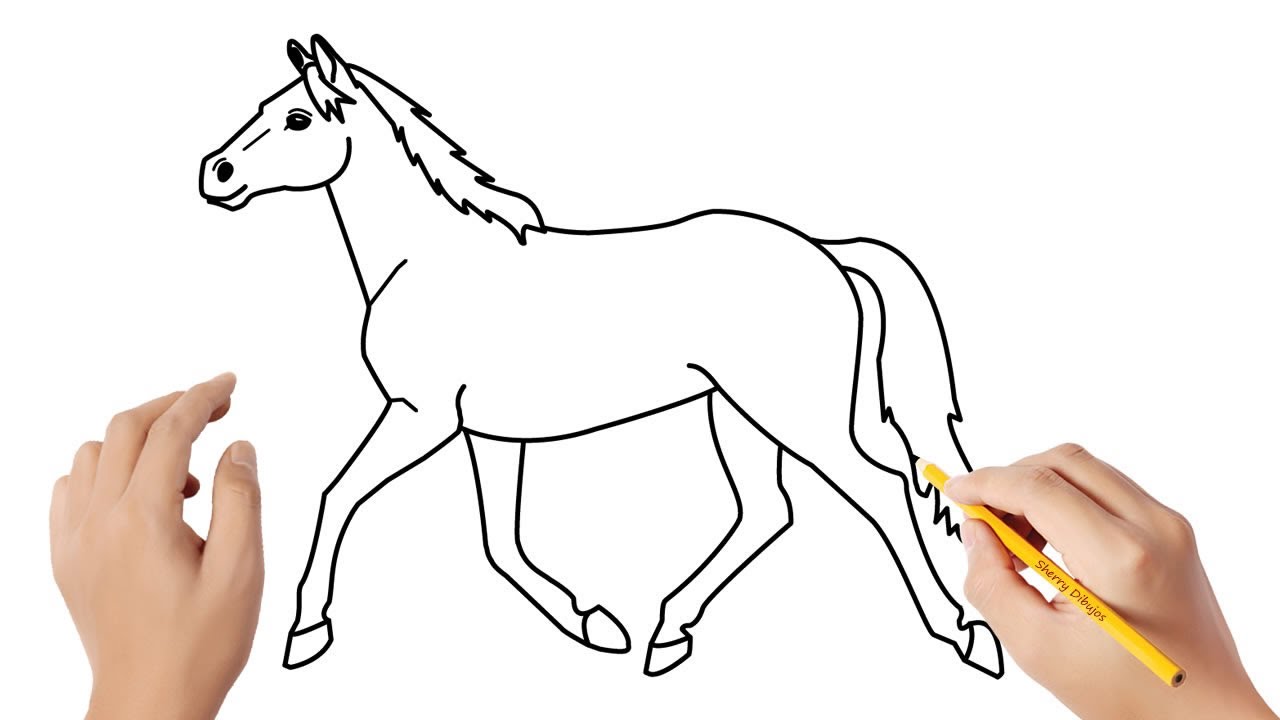 Caballo fácil para dibujar