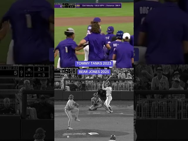 Another Omaha walk-off for LSU to go to the MCWS championship series‼️🤯